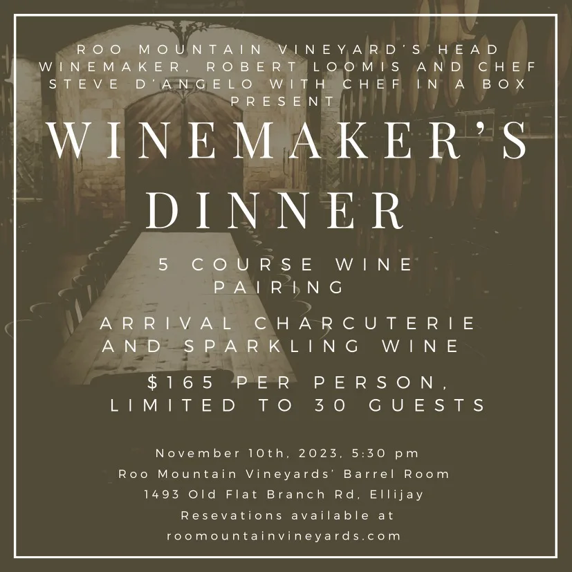 Winemaker's DInner flyer