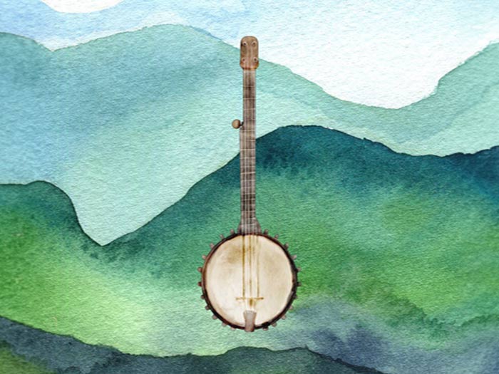 Banjo watercolor