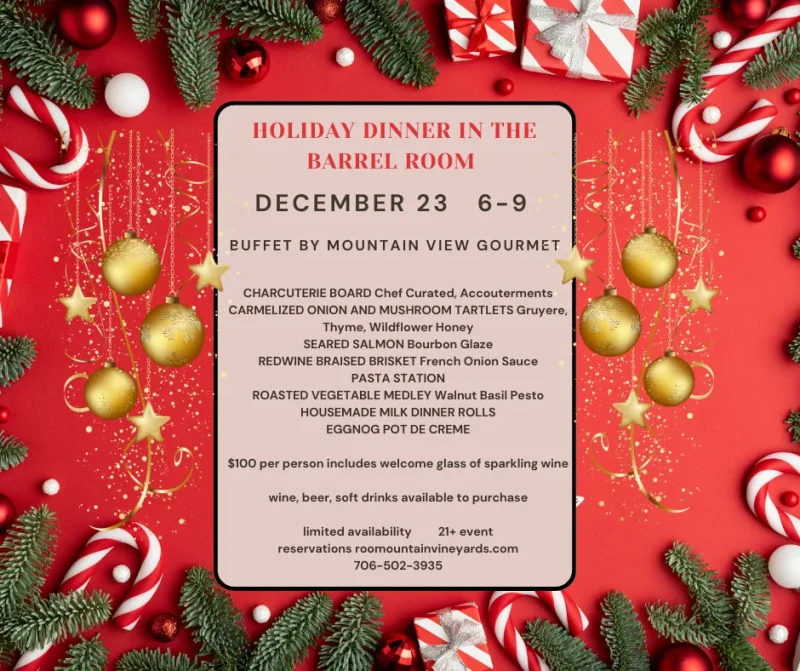 Holiday dinner flyer