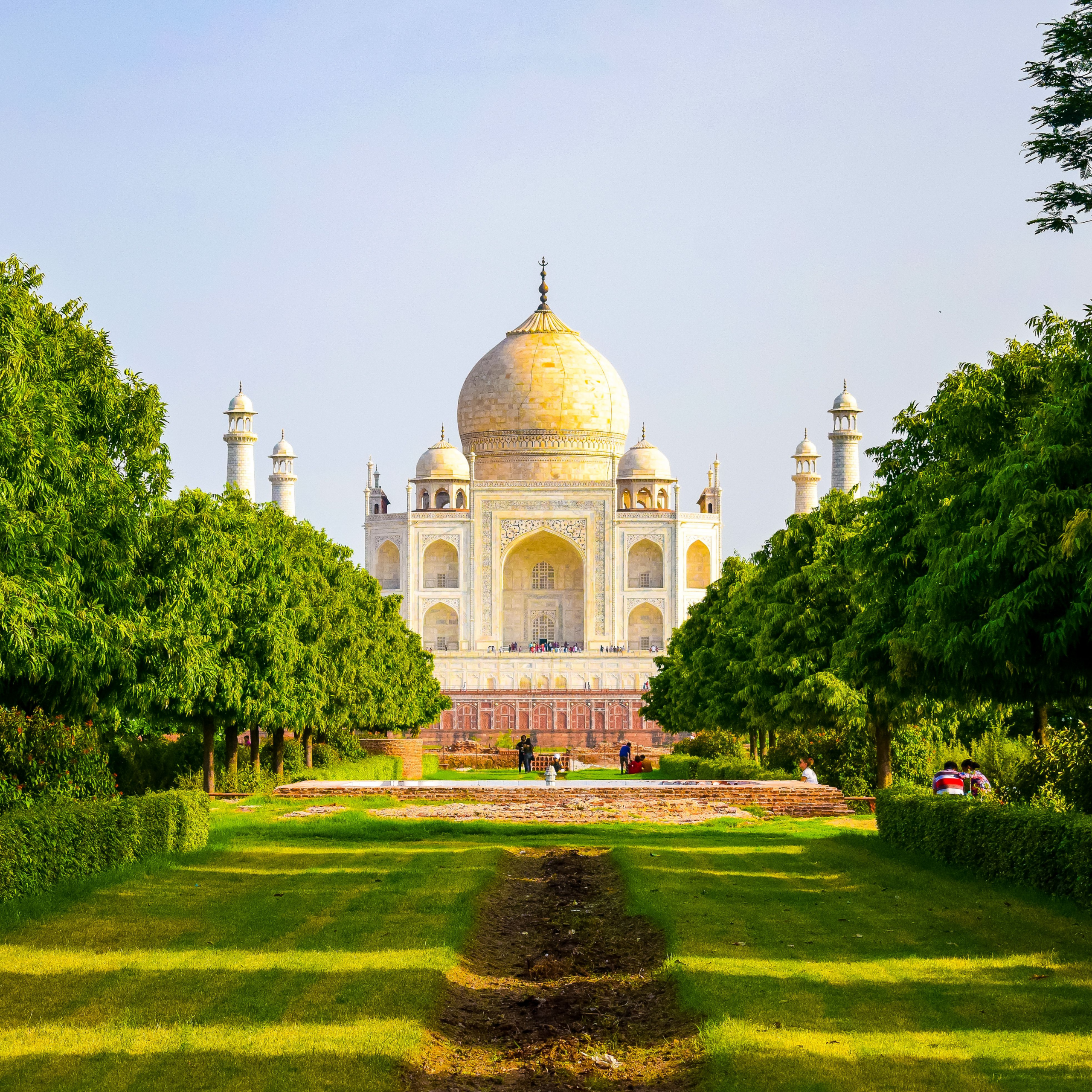 the Taj Mahal