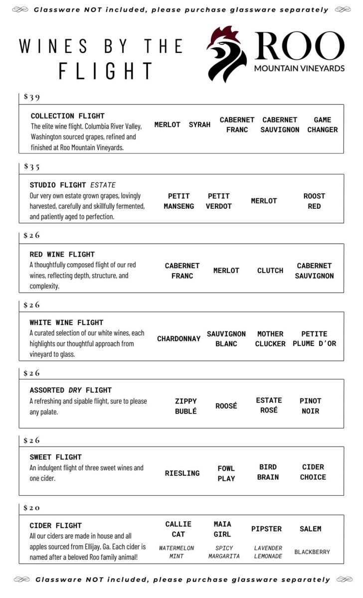 Wine Flight List June 2026
